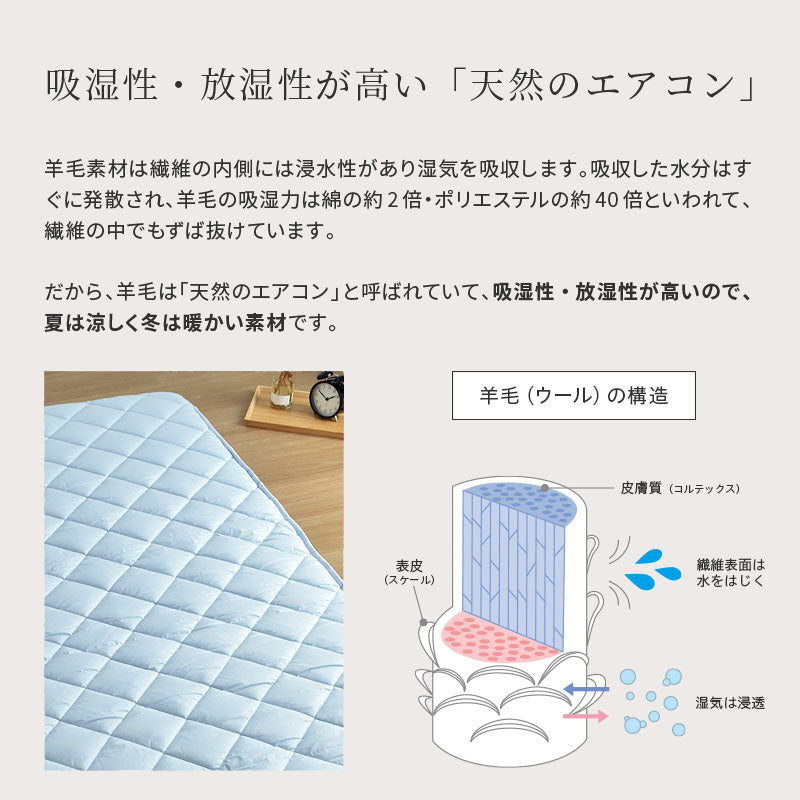 西川 ダウン85％ 寝具6点セットB 羽毛布団 掛け布団 敷布団 枕 カバー 高品質 350dp セット 羊毛混 布団カバー 無地 リバーシブル 新生活 羽毛掛け 日本製 布団セット