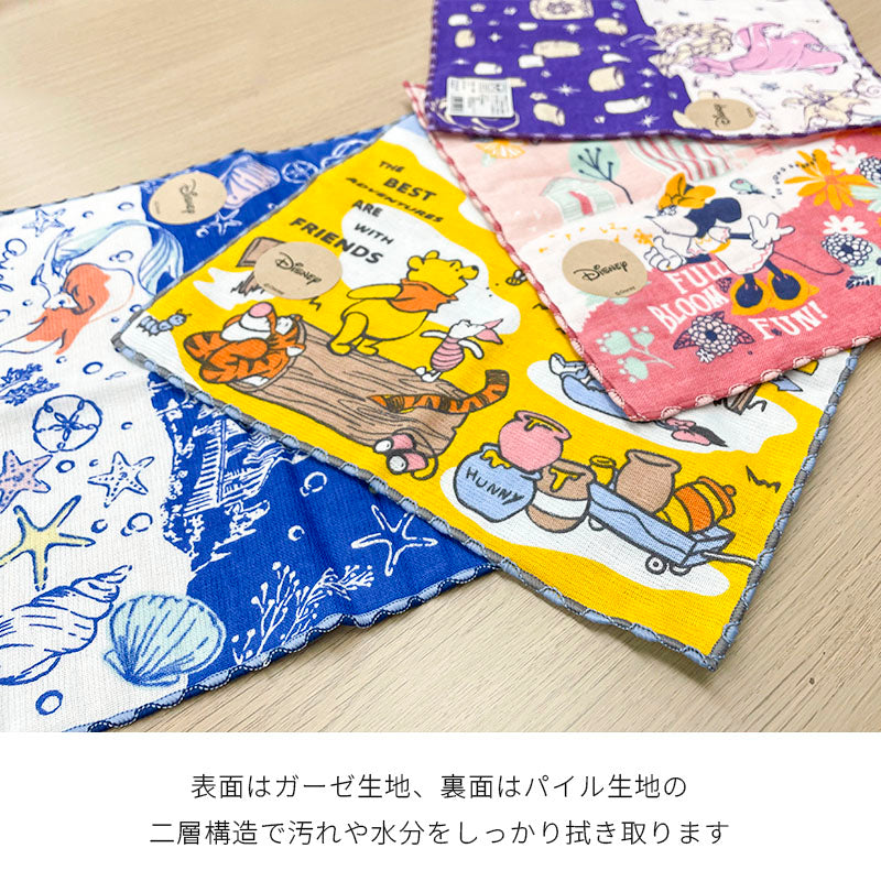 今治うまれのハンカチ ディスニー Disney +imaハンカチ プチギフト ハンカチタオル 日本製 タオルギフト かわいい おしゃれ 綿100％ プリンセス ミッキー ミニー 内祝い お返し 御挨拶 贈り物 母の日 父の日 クリスマス 卒業 転職 ホワイトデー 引越し 景品